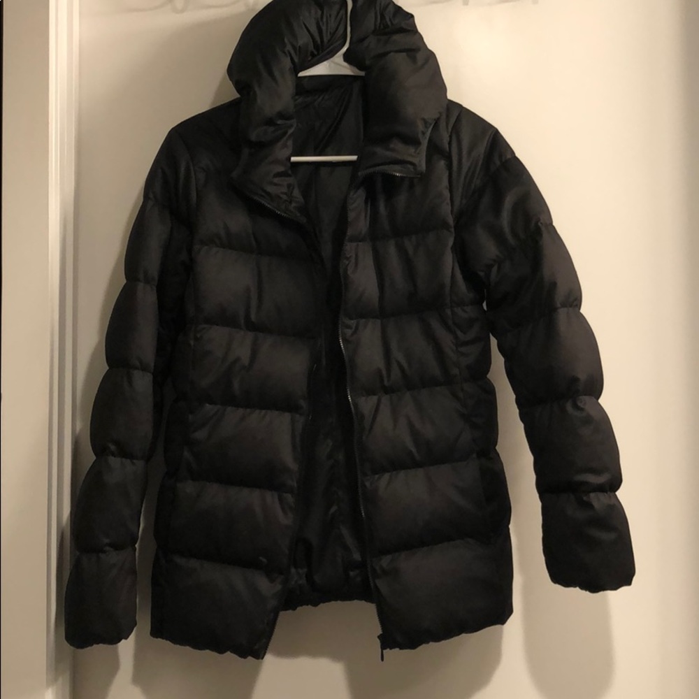Black Down Puffer Jacket (S)